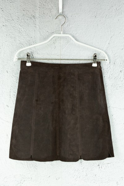 Zara - LederRock - Braun